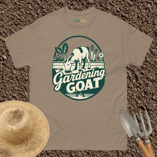 Gardening G.O.A.T. garden t-shirt