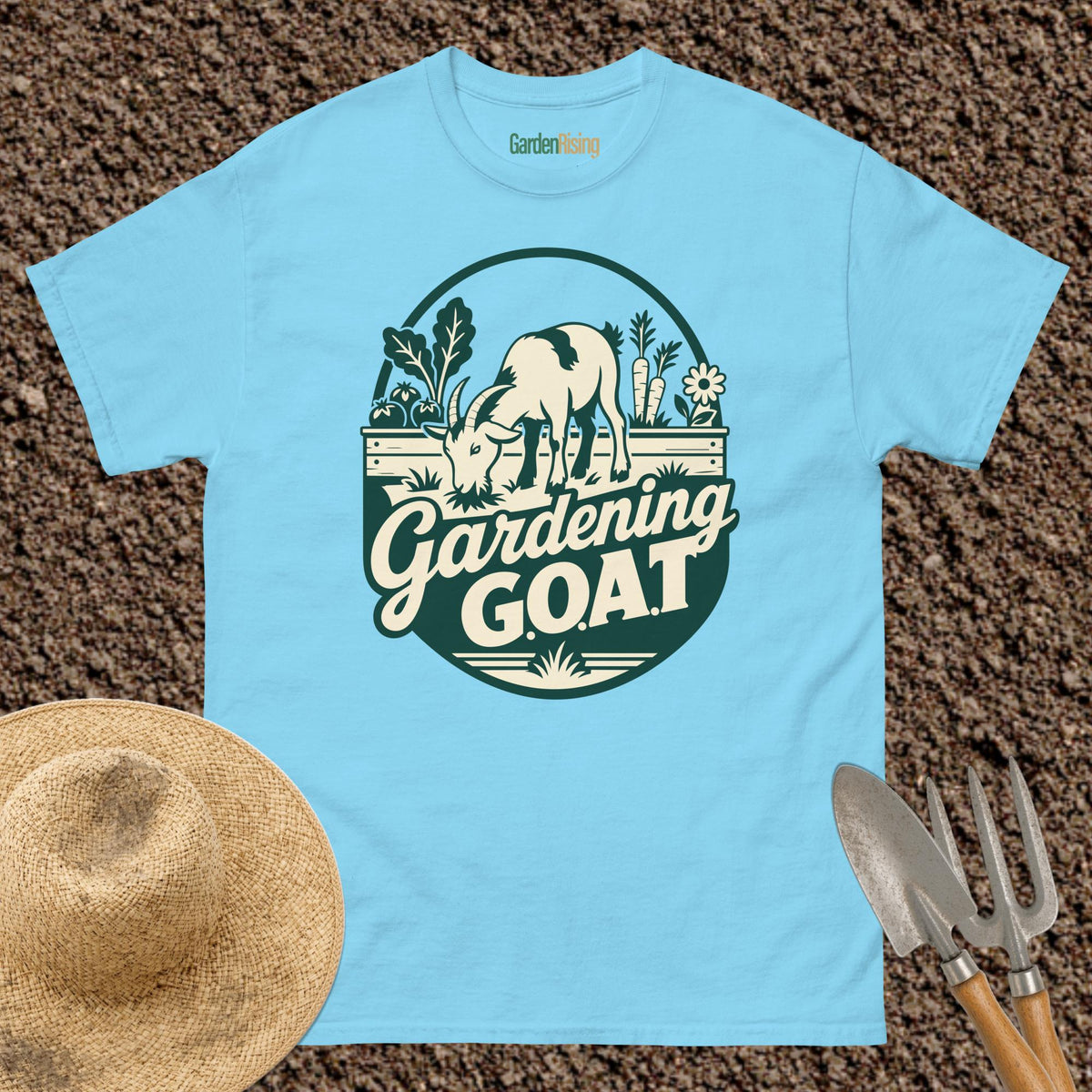 Gardening G.O.A.T. garden t-shirt