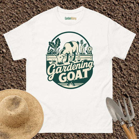 Gardening G.O.A.T. garden t-shirt